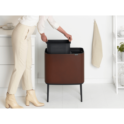 Кош за смет Brabantia Bo Touch 11+23L, Mineral Cosy Brown
