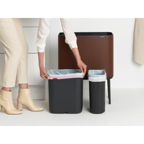 Кош за смет Brabantia Bo Touch 11+23L, Mineral Cosy Brown