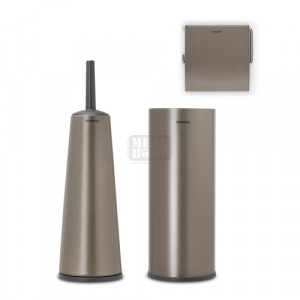 Аксесоари за тоалетна Brabantia Balance Collection, 3 части, Pla Аксесоари за тоалетна Brabantia Balance Collection, 3 части, Pla