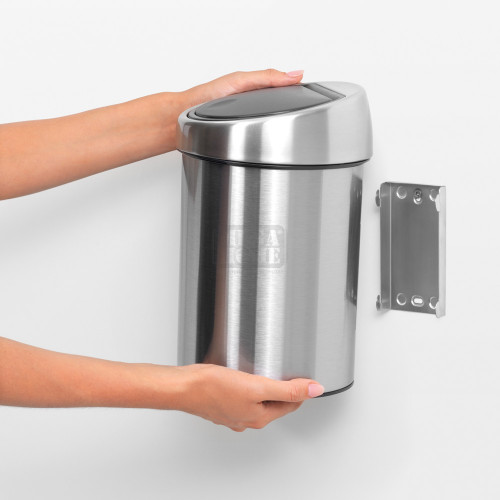 Кош за смет Brabantia Touch Bin 3L, Matt Steel