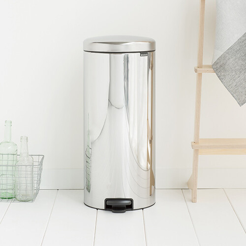 Кош за смет с педал Brabantia NewIcon  Brilliant Steel