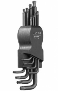 Комплект двустранни Г-образни ключове Heyco Torx 8 броя Комплект двустранни Г-образни ключове Heyco Torx 8 броя
