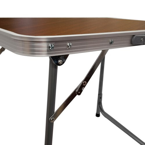 Маса за къмпинг MAXIMA, 80х60хH68 см, Кафява