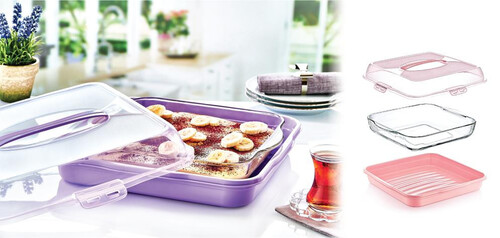 Квадратна кутия за торта Horecano Dunya 36x36xh10 см