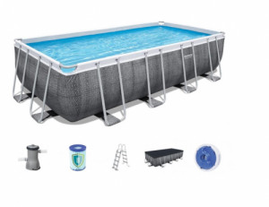 Сглобяем басейн Bestway Power Steel 488x244x122 см Сглобяем басейн Bestway Power Steel 488x244x122 см