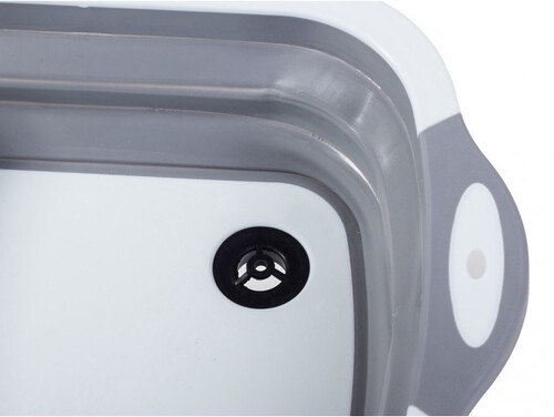 Сгъваема силиконова купа с отцедител и дъска за рязане 2 в 1