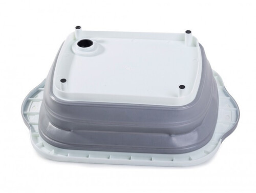 Сгъваема силиконова купа с отцедител и дъска за рязане 2 в 1