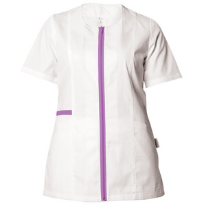 Дамска медицинска туника Be unique Zaira White/Purple XS-3XL Дамска медицинска туника Be unique Zaira White/Purple XS-3XL
