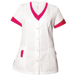 Дамска медицинска туника Be unique Alegra White/Pink XS-3XL Дамска медицинска туника Be unique Alegra White/Pink XS-3XL