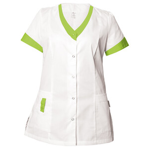 Дамска медицинска туника Be unique Alegra White/Green XS-3XL Дамска медицинска туника Be unique Alegra White/Green XS-3XL