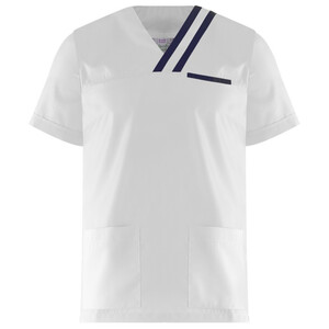 Мъжка медицинска туника Be unique Oliver White/Navy XS-3XL Мъжка медицинска туника Be unique Oliver White/Navy XS-3XL