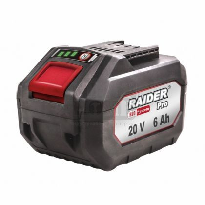 Батерия Raider Li-ion 20V 6Ah за серията RDP-R20 System