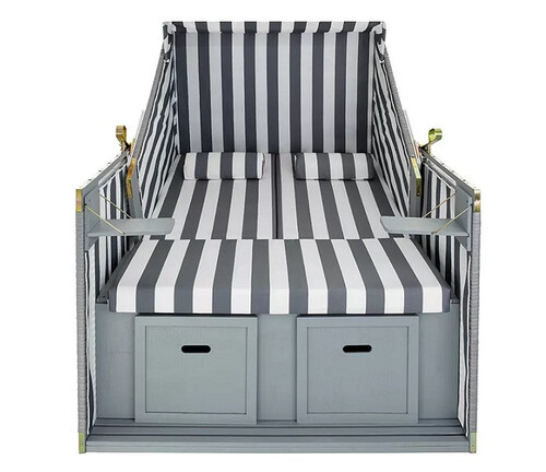 Двоен плетен шезлонг Home decor 77x116x151 см