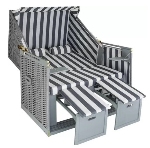 Двоен плетен шезлонг Home decor 77x116x151 см