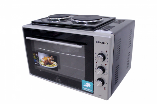 Малка готварска печка GAMALUX I-60 HP G-BK с 2 котлона