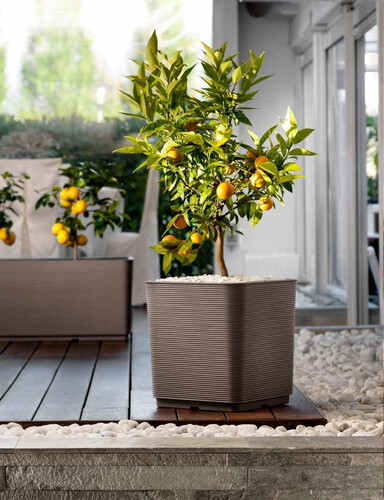 Квадратна кашпа PIXEL 38см.