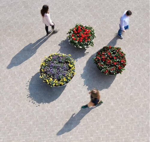 Кръгла кашпа ARENA 80см.