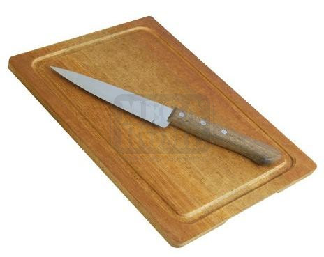 Комплект от дървена дъска 24x34см с нож (1557) SIMONAGGIO-CUCINA