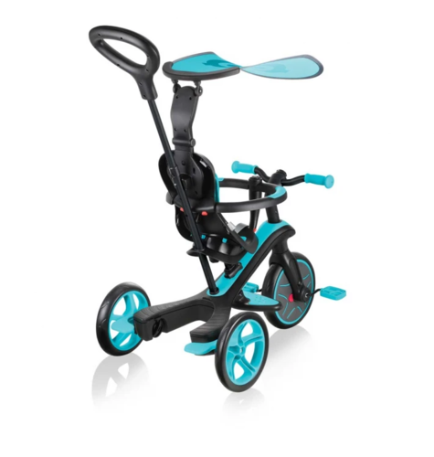 Детска триколка 4 в 1 Globber Trike Explorer синьо-зелена