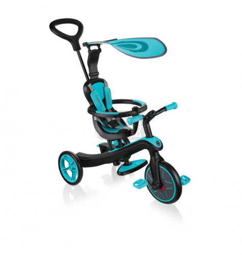 Детска триколка 4 в 1 Globber Trike Explorer синьо-зелена