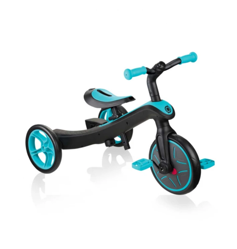 Детска триколка 4 в 1 Globber Trike Explorer синьо-зелена