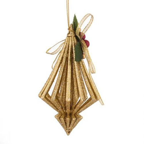 Висулка Коледна играчка - златна WL121