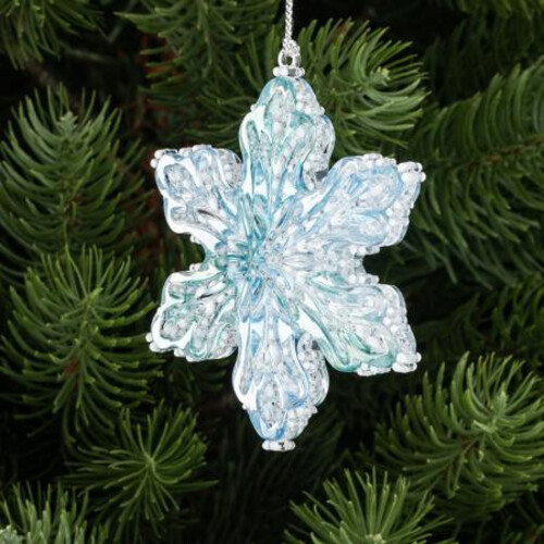 Висулка Коледна играчка снежинка WL111