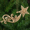 Висулка Коледна играчка звезда злато/сребро-megahome.bg