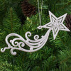 Висулка Коледна играчка звезда злато/сребро-megahome.bg