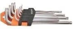 Шестограми торкс 1.5-10mm к-т 9бр дълги CR-V GD Шестограми торкс 1.5-10mm к-т 9бр дълги CR-V GD
