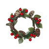 Коледен венец за свещ с боровинки QN117-megahome.bg