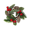 Коледен венец за свещ с боровинки QN118-megahome.bg