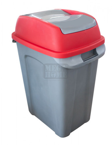 Кош за боклук Planet Hippo 50 литра червен