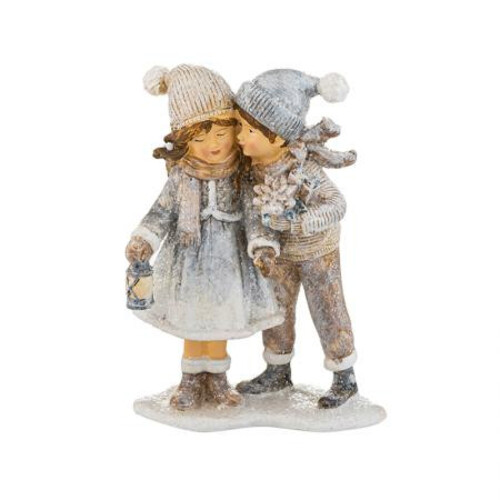 Коледна фигурка Момиче и момче KN056