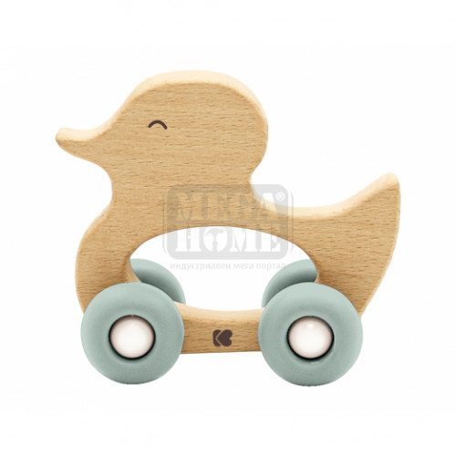 Детска дървена играчка с чесалка Kikka Boo Duck различни цветове