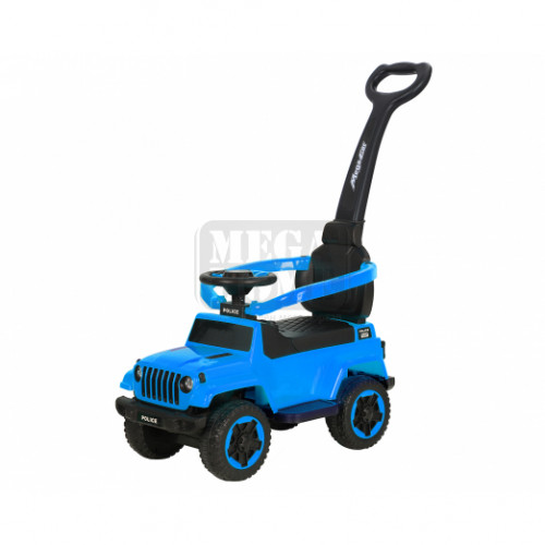Детска кола за яздене с родителски контрол Kikka Boo Vagon Blue