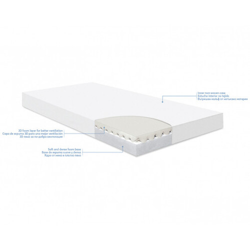 Детски матрак Kikka Boo NightDream Bamboo 60x120x10см