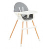 Детски стол за хранене Kikka Boo Nutri Wood 2в1 различни цветове-megahome.bg