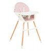 Детски стол за хранене Kikka Boo Nutri Wood 2в1 различни цветове-megahome.bg