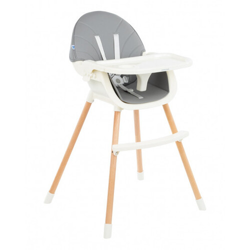 Детски стол за хранене Kikka Boo Nutri Wood 2в1 различни цветове