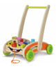 Детска дървена количка за бутане с блокчета Eichhorn 35 части-megahome.bg