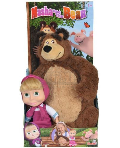 Комплект играчки Simba Маша и Мечока кукла и плюшена мечка