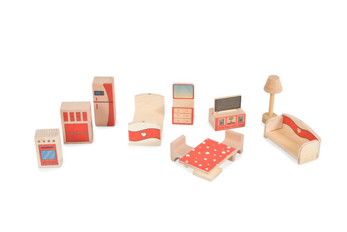 Дървена къща за кукли Moni Toys Elly