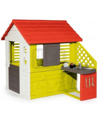 Детска къща натюр с кухня Smoby