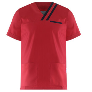 Мъжка медицинска туника Be unique Oliver Bordeaux/Navy M-2XL Мъжка медицинска туника Be unique Oliver Bordeaux/Navy M-2XL
