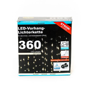 Коледни лампи тип завеса 360 LED светодиода