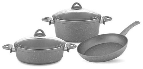 Комплект за готвене с гранитно покритие 5 части GRANITE ROSY