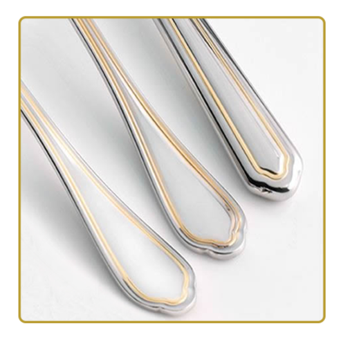 Комплект прибори за хранене 30 части HISAR FLORENCE GOLD 52464