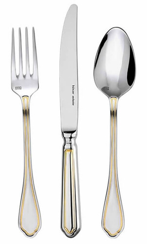 Комплект прибори за хранене 30 части HISAR FLORENCE GOLD 52464