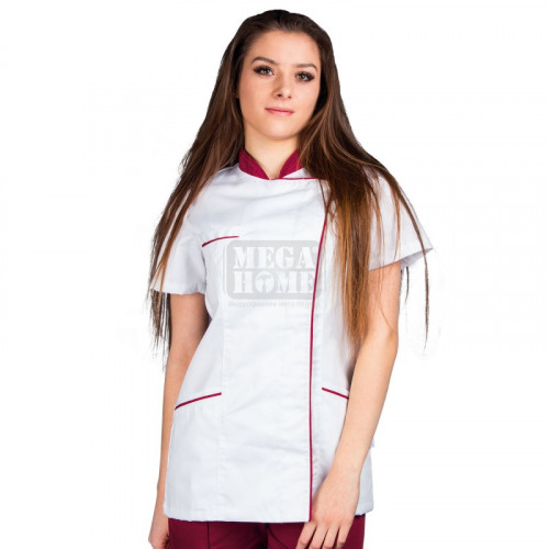 Дамска медицинска туника Be unique Sintia Bordeaux XS-3XL